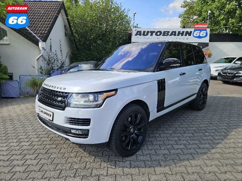 2016 Land Rover Range Rover HSE TD6 Yulong White front three-quarter at Autobahn66 Wiesbaden, US-spec tax-free