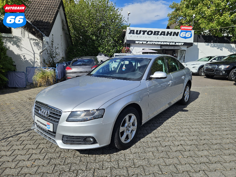 2010 Audi A4 EU spec in front of Autobahn66 car sales