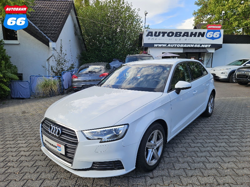 2017 Audi A3 EU spec in front of Autobahn66 car sales