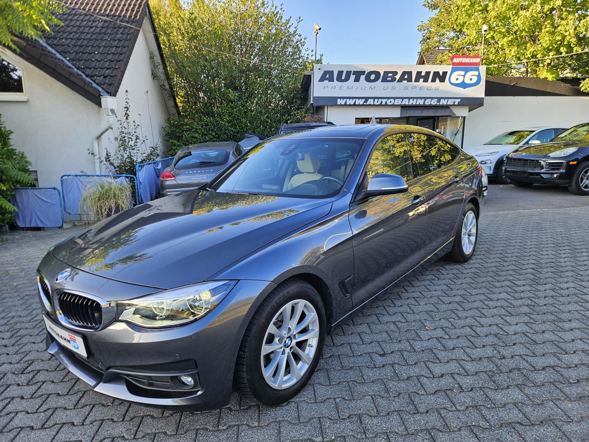 2018 BMW 320d GT in front of Autobahn66 car sales